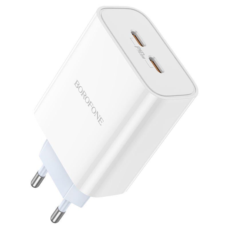 Мережевий зарядний пристрій BOROFONE BA73A Young PD35W 2шт. USB-C