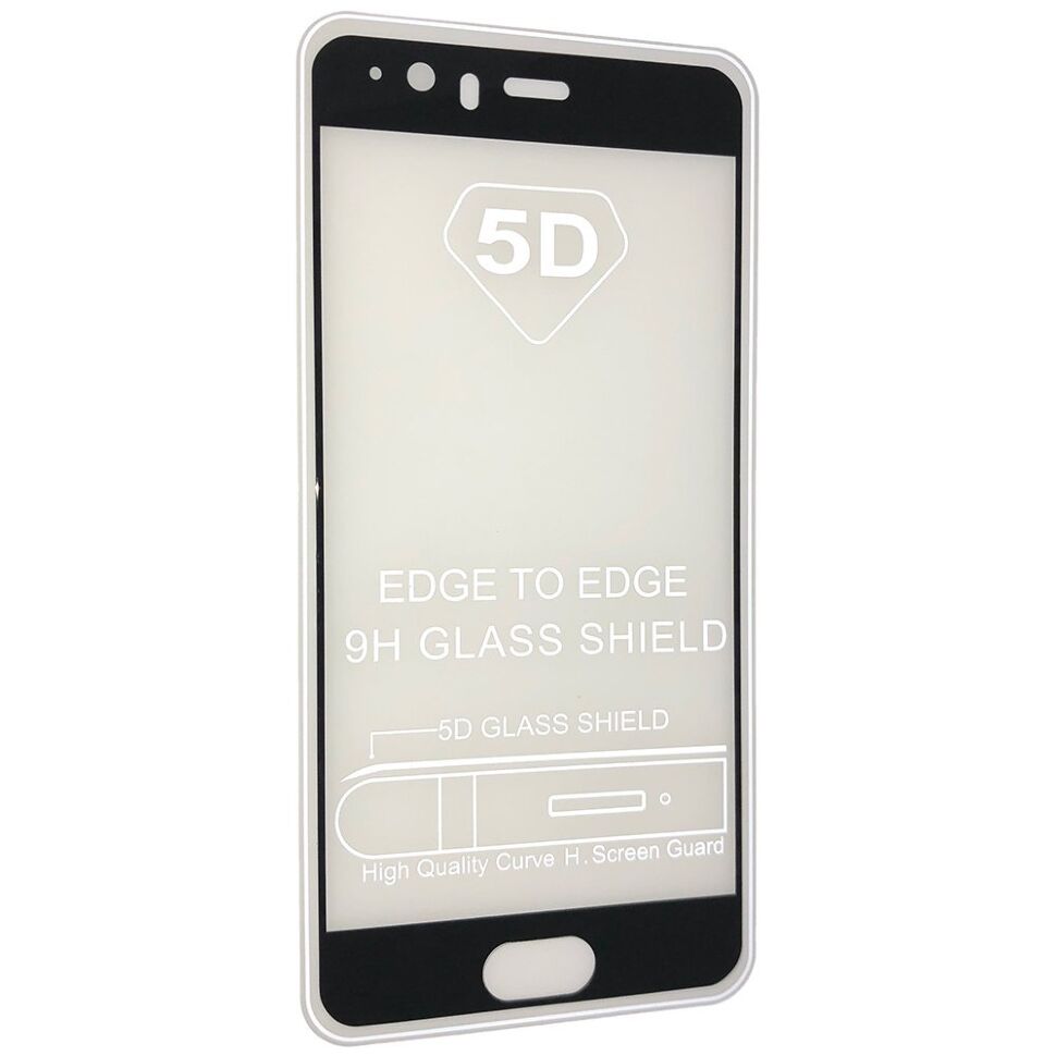 Скло 5D FULL GLUE TRIPLEX HUAWEI P10 Plus ЧОРНИЙ тех. пак.