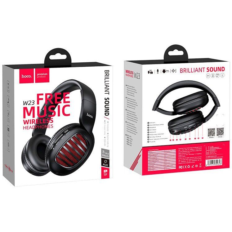 Бездротові повнорозмірні навушники HOCO W23, ЧОРНИЙ Бездротові повнорозмірні навушники HOCO W23, ЧОРНИЙ