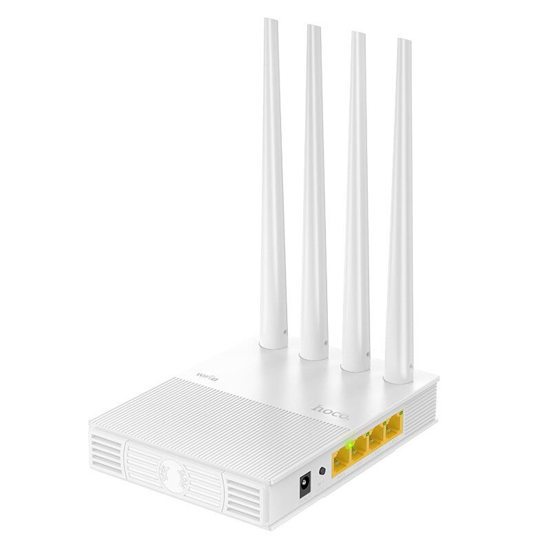 Wi-Fi маршрутизатор HOCO HI31 WiFi 5 з 4 антенами, білий