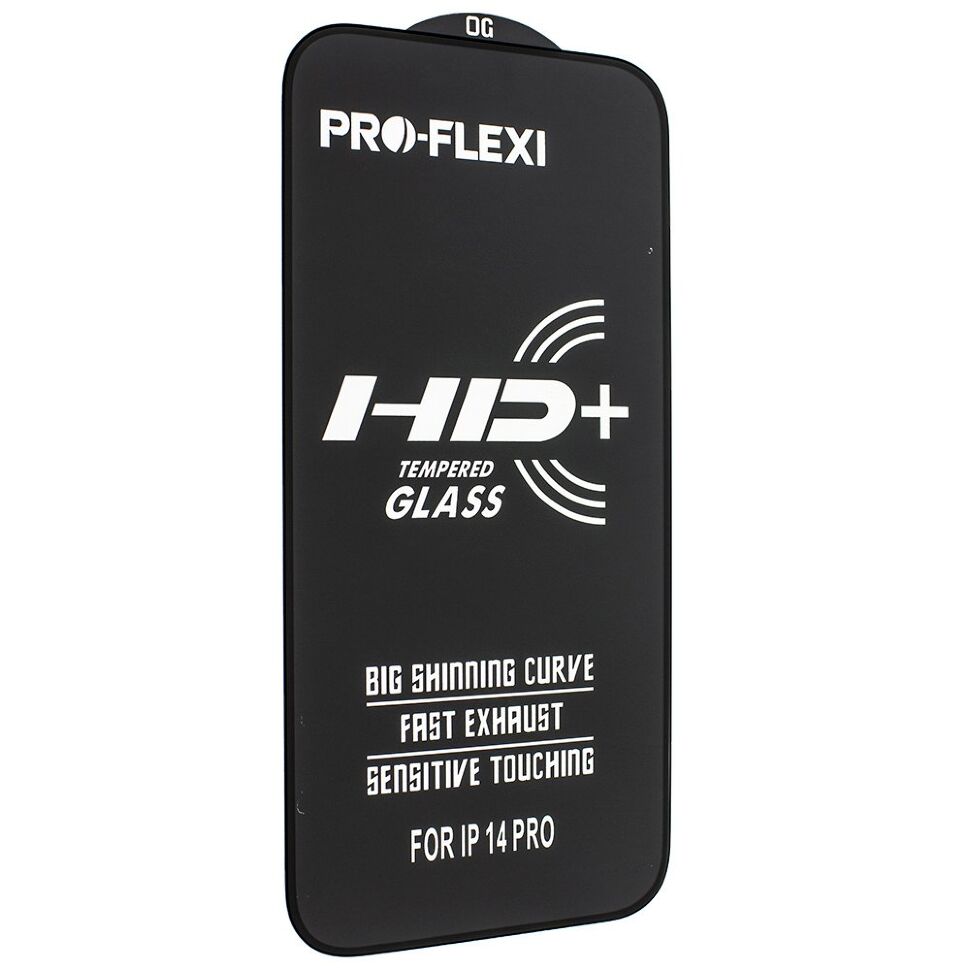 Захисне скло PRO-FLEXI HD+ APPLE iPhone 14 PRO | 15 | 16 ЧОРНИЙ Захисне скло PRO-FLEXI HD+ APPLE iPhone 14 PRO | 15 | 16 ЧОРНИЙ