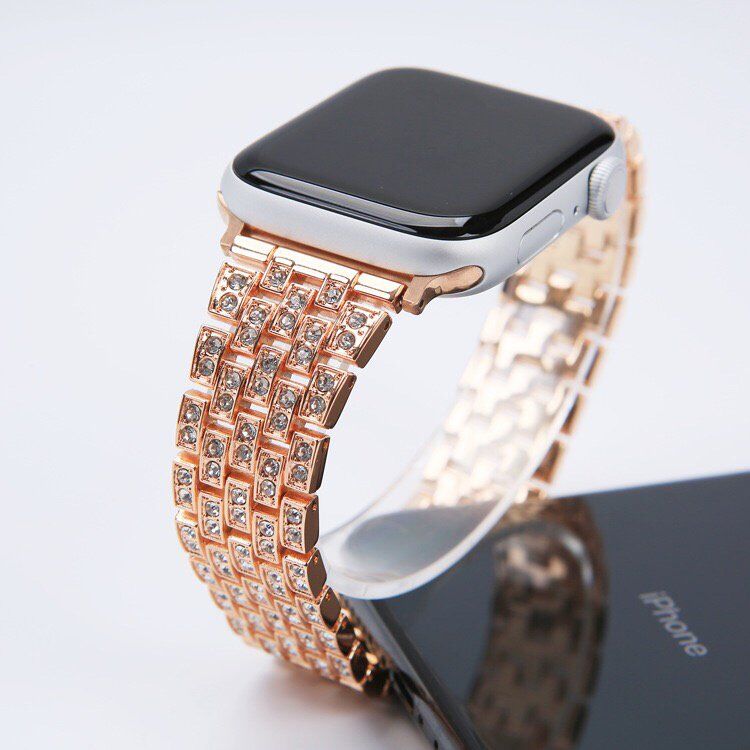 Ремінець металевий стрази rhinestones APPLE WATCH 42/44/45 MM №2 Ремінець металевий стрази rhinestones APPLE WATCH 42/44/45 MM №2