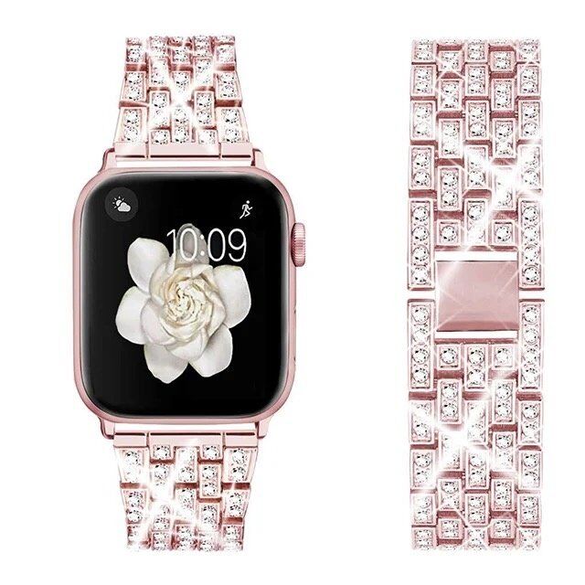 Ремінець металевий стрази rhinestones APPLE WATCH 42/44/45 MM №2 Ремінець металевий стрази rhinestones APPLE WATCH 42/44/45 MM №2