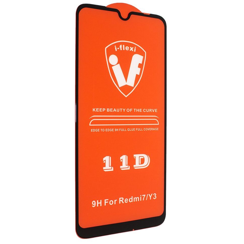 Скло 11D 9H i-flexi FULL GLUE XIAOMI Redmi 7 (2019) в упаковці ЧОРНИЙ Скло 11D 9H i-flexi FULL GLUE XIAOMI Redmi 7 (2019) в упаковці ЧОРНИЙ