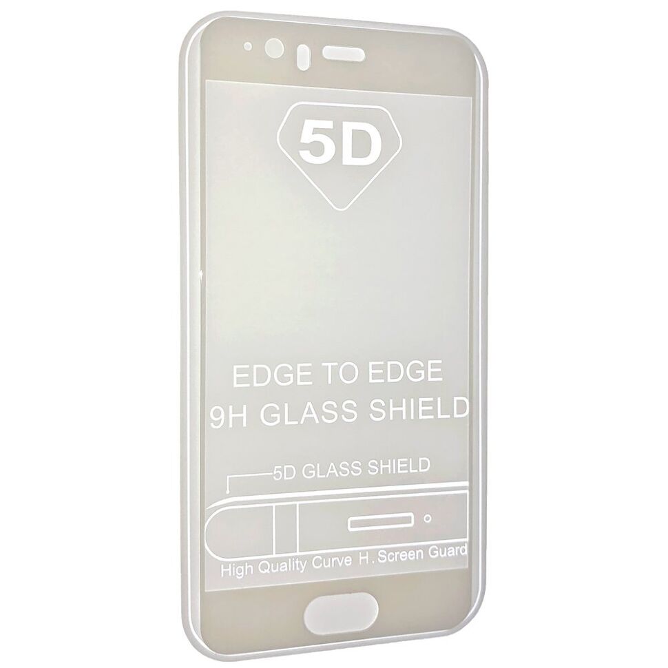 Скло 5D FULL GLUE TRIPLEX HUAWEI P10 БІЛИЙ тех. пак.