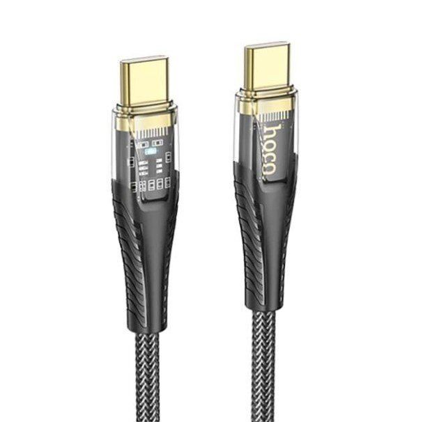 USB-C кабель HOCO U121 Type-C - Type-C 60W 1.20M 3A LED НЕЙЛОН USB-C кабель HOCO U121 Type-C - Type-C 60W 1.20M 3A LED НЕЙЛОН