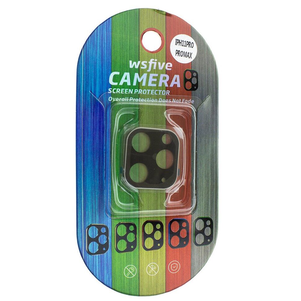 Захисне скло для камери метал WSFIVE CAMERA APPLE IPHONE 11 PRO | 11 PRO MAX чорний Захисне скло для камери метал WSFIVE CAMERA APPLE IPHONE 11 PRO | 11 PRO MAX чорний