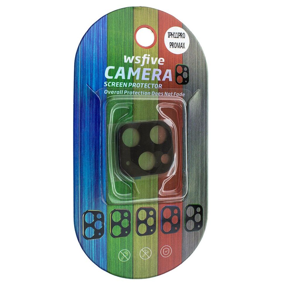 Захисне скло для камери метал WSFIVE CAMERA APPLE IPHONE 11 PRO | 11 PRO MAX чорний Захисне скло для камери метал WSFIVE CAMERA APPLE IPHONE 11 PRO | 11 PRO MAX чорний