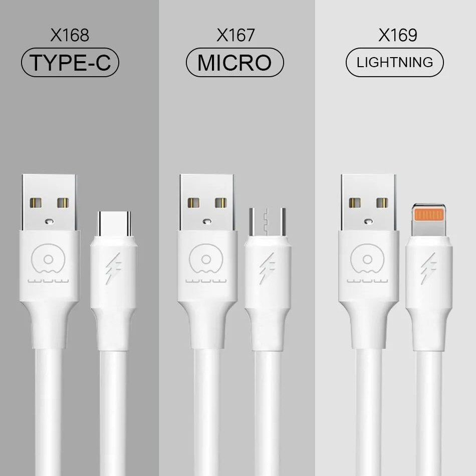 Кабель USB WUW X169 USB - Lightning 5A 1М БІЛИЙ, Товщина 6ММ (55) Кабель USB WUW X169 USB - Lightning 5A 1М БІЛИЙ, Товщина 6ММ (55)