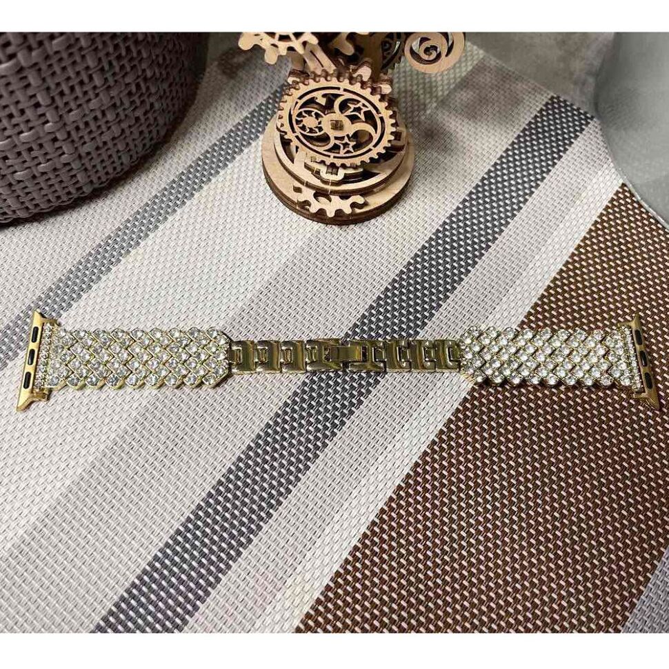 Ремінець металевий стрази rhinestones APPLE WATCH 42/44/45 MM №3 Ремінець металевий стрази rhinestones APPLE WATCH 42/44/45 MM №3