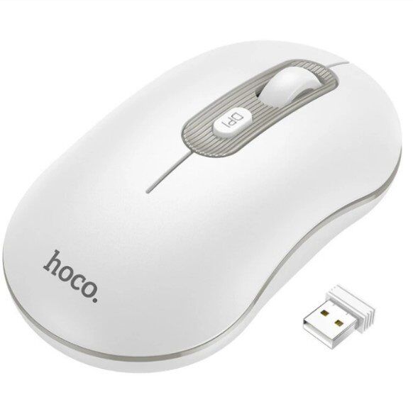 Мишка бездротова HOCO GM21 бiло-сiра Мишка бездротова HOCO GM21 бiло-сiра