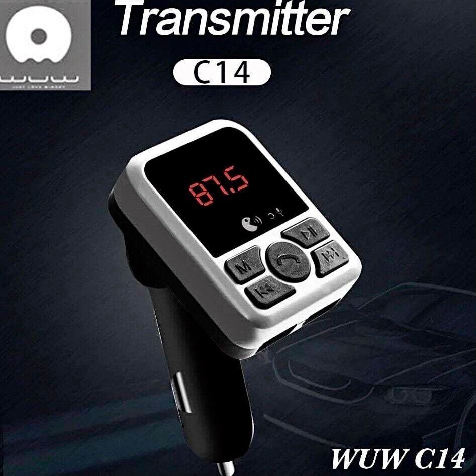 FM модулятор WUW C14 USB Bluetooth з гучним зв'язком FM модулятор WUW C14 USB Bluetooth з гучним зв'язком
