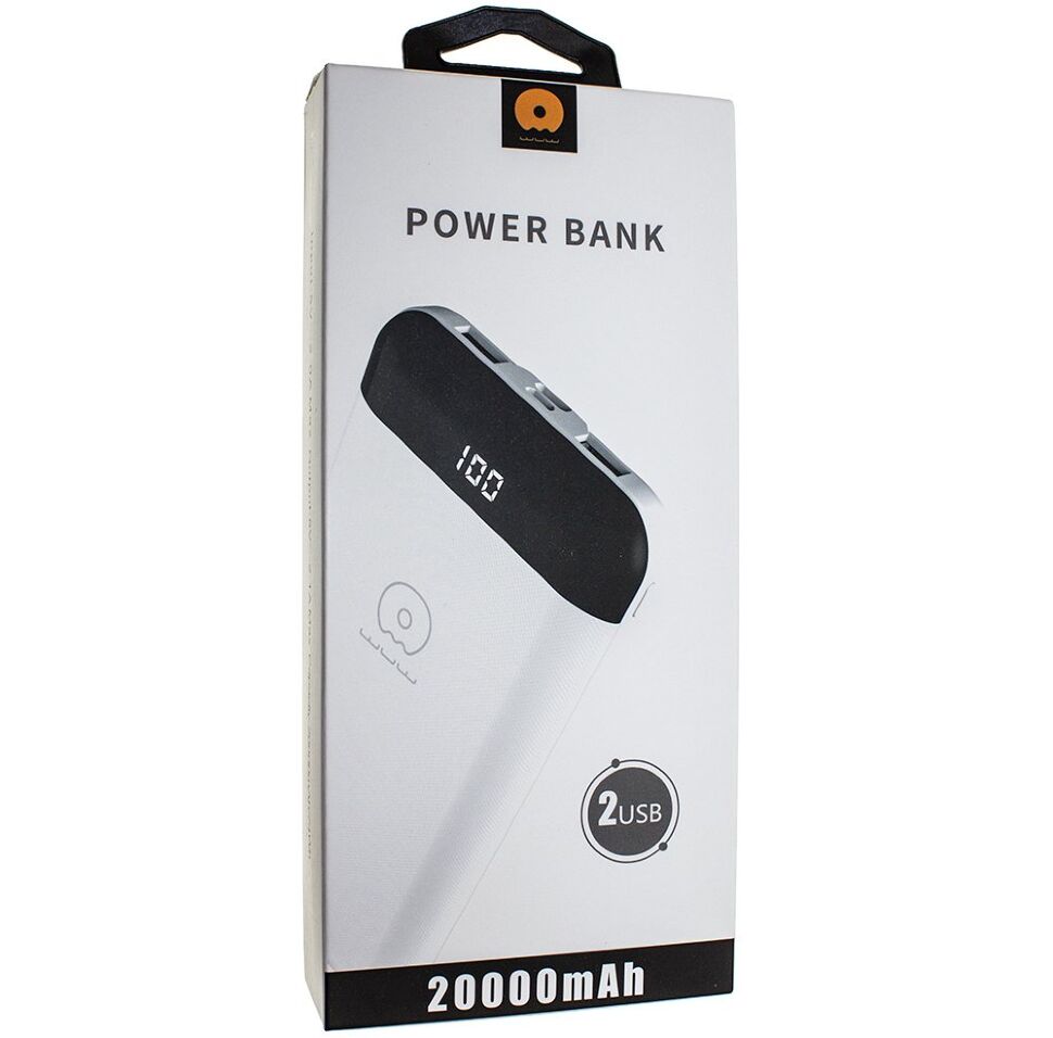 Power Bank WUW U06 20000 mAh ЧОРНИЙ Power Bank WUW U06 20000 mAh ЧОРНИЙ
