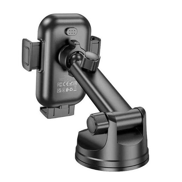 Автомобільний тримач BOROFONE BH203 Blue Charm бездротова швидка зарядка - клейка присоска Автомобільний тримач BOROFONE BH203 Blue Charm бездротова швидка зарядка - клейка присоска