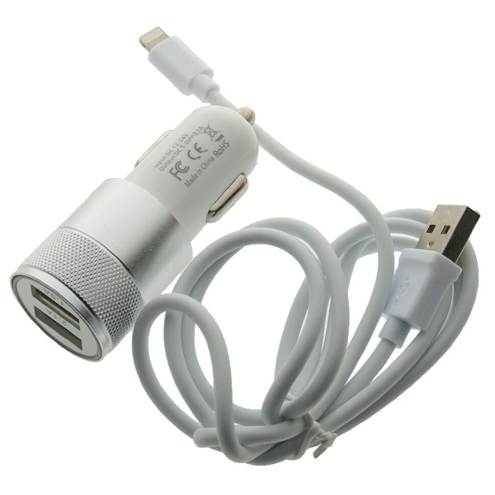 АЗУ MODOCEE M37 2.4A 2USB + USB КАБЕЛЬ LIGHTNING