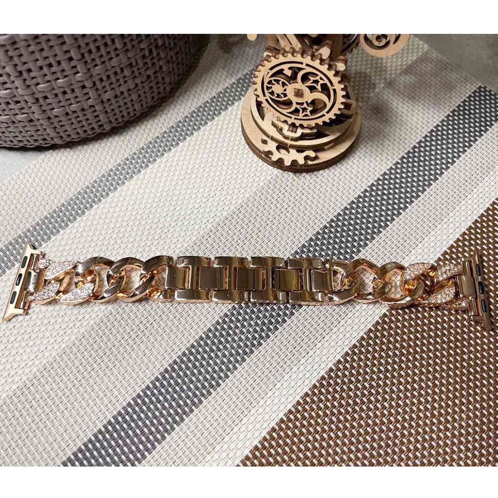 Ремінець металевий стрази rhinestones APPLE WATCH 42/44/45 MM №4 Ремінець металевий стрази rhinestones APPLE WATCH 42/44/45 MM №4