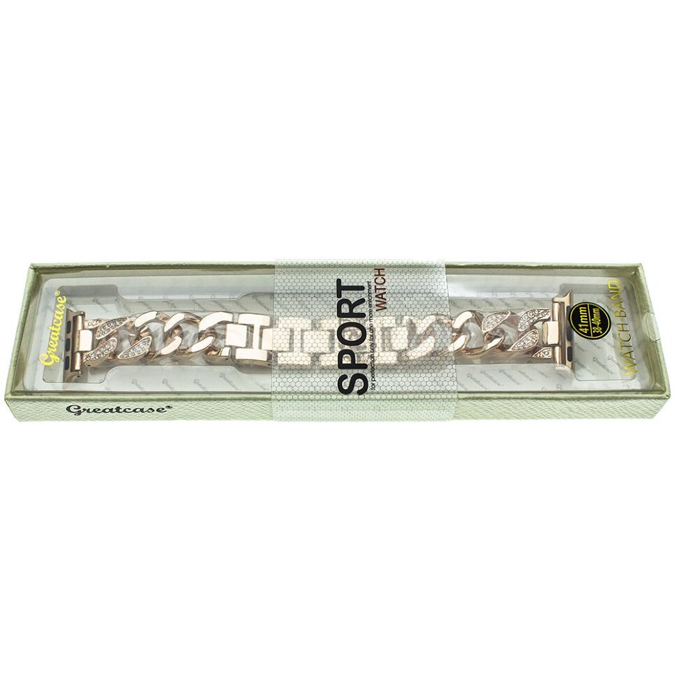 Ремінець металевий стрази rhinestones APPLE WATCH 42/44/45 MM №4 Ремінець металевий стрази rhinestones APPLE WATCH 42/44/45 MM №4