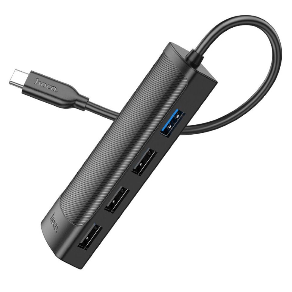 USB-C HUB HOCO HB41 4В1 TYPE-C ->USB 2.0*4 20CM USB-C HUB HOCO HB41 4В1 TYPE-C ->USB 2.0*4 20CM