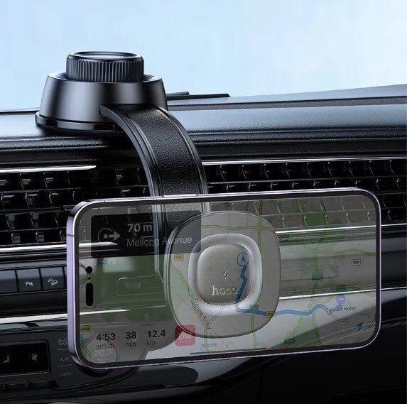 Автомобільний тримач HOCO HW31 Crown 15W магнітна бездротова швидка зарядка - клейка присоска на торпеду Автомобільний тримач HOCO HW31 Crown 15W магнітна бездротова швидка зарядка - клейка присоска на торпеду