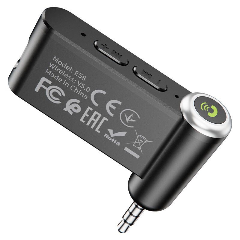 Аудіоадаптер HOCO E58 Magic music 3.5mm mini jack BT V5.0 Аудіоадаптер HOCO E58 Magic music 3.5mm mini jack BT V5.0