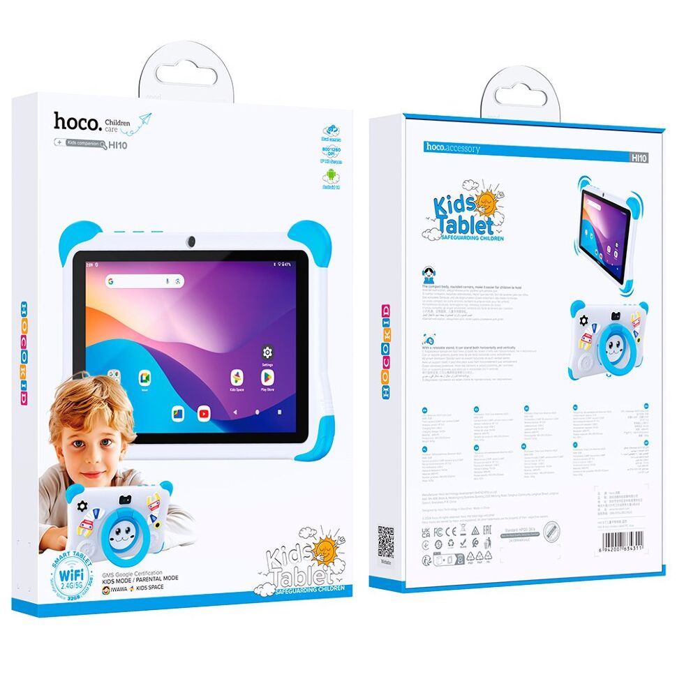 Планшет детский Hoco HI10 (8''/3/32) (синий) Планшет детский Hoco HI10 (8''/3/32) (синий)