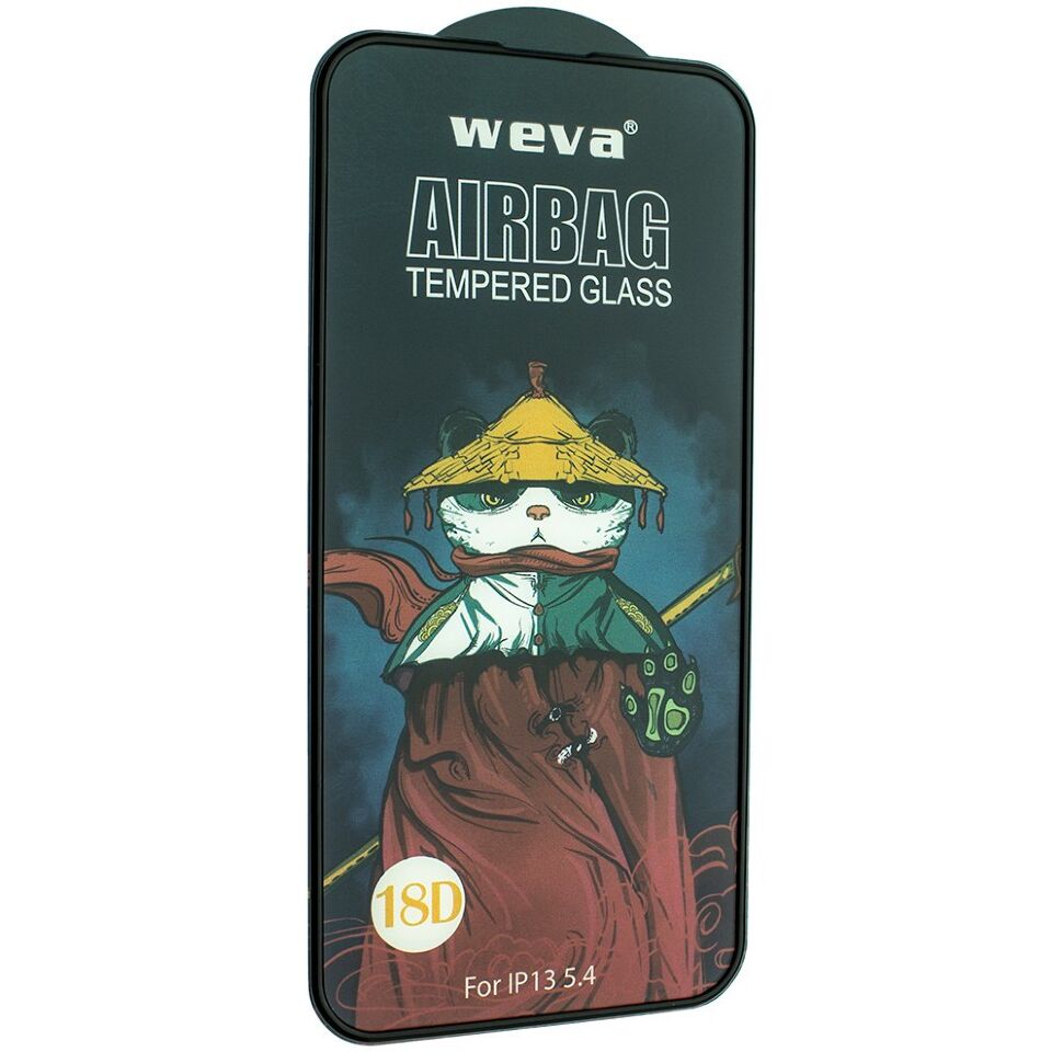 Захисне скло 18D із захисним бортом для APPLE IPHONE 13 mini 5,4" ЧОРНИЙ