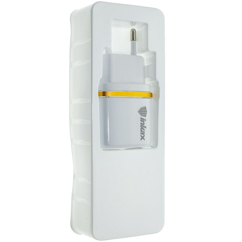 Мережевий зарядний пристрій INKAX CD-11 2.4A, 2 USB