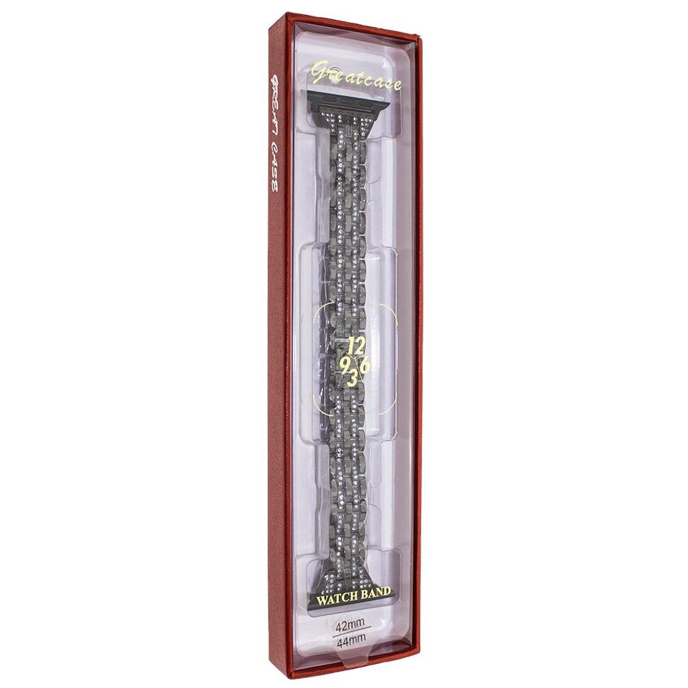 Ремінець металевий стрази SMART BUCKLE TWO LINE APPLE WATCH 42 | 44 MM №1 Ремінець металевий стрази SMART BUCKLE TWO LINE APPLE WATCH 42 | 44 MM №1