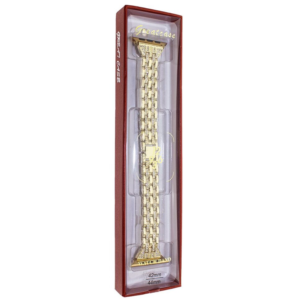 Ремінець металевий стрази SMART BUCKLE TWO LINE APPLE WATCH 42 | 44 MM №1 Ремінець металевий стрази SMART BUCKLE TWO LINE APPLE WATCH 42 | 44 MM №1