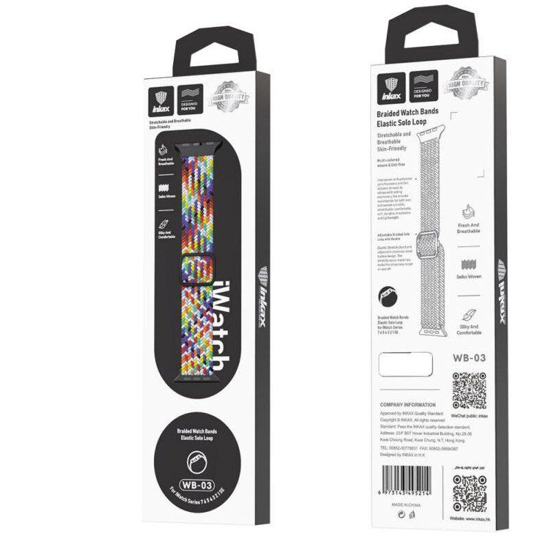 Ремінець тканинний INKAX WB-03 для Apple Watch 42мм | 44мм | 45мм | 49мм Ремінець тканинний INKAX WB-03 для Apple Watch 42мм | 44мм | 45мм | 49мм