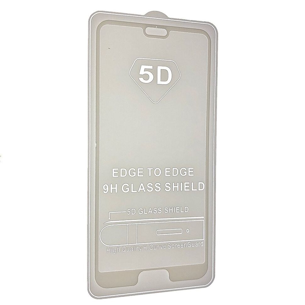 Скло 5D FULL GLUE TRIPLEX HUAWEI P20 БІЛИЙ тех. пак.