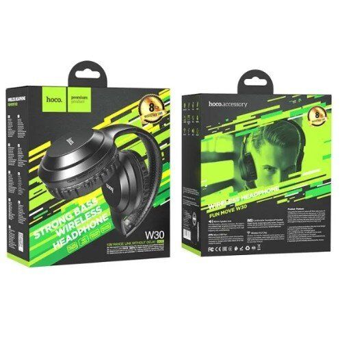 Бездротові повнорозмірні навушники HOCO W30, ЧОРНИЙ Бездротові повнорозмірні навушники HOCO W30, ЧОРНИЙ