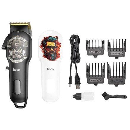 Електрична машинка для стрижки HOCO HP20 з цифровим дисплеєм, ЧОРНИЙ Електрична машинка для стрижки HOCO HP20 з цифровим дисплеєм, ЧОРНИЙ