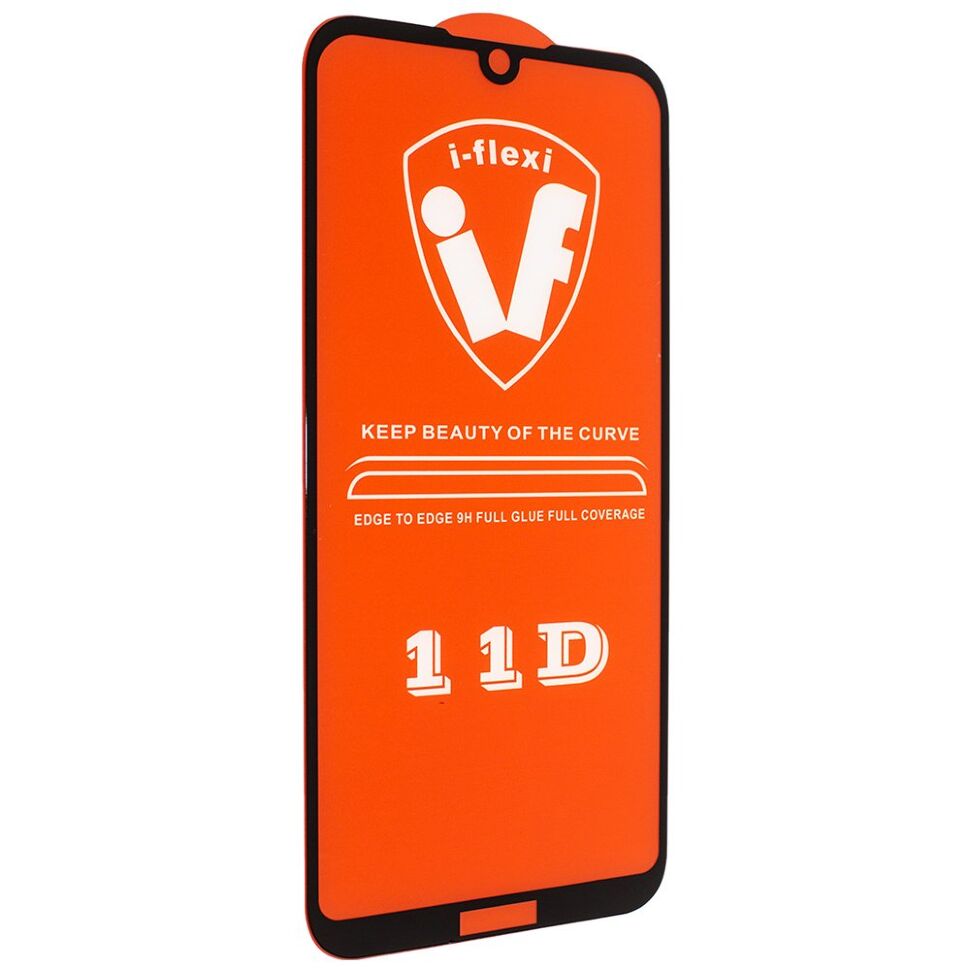 Захисне скло для телефону 11D 9H i-flexi HUAWEI Y5 2019 в упаковці ЧОРНИЙ Захисне скло для телефону 11D 9H i-flexi HUAWEI Y5 2019 в упаковці ЧОРНИЙ