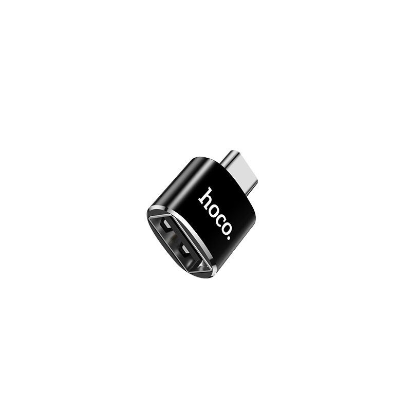 Конвертор HOCO UA5 OTG 3.0A Type-C (папа) - USB (мама), чорний Конвертор HOCO UA5 OTG 3.0A Type-C (папа) - USB (мама), чорний