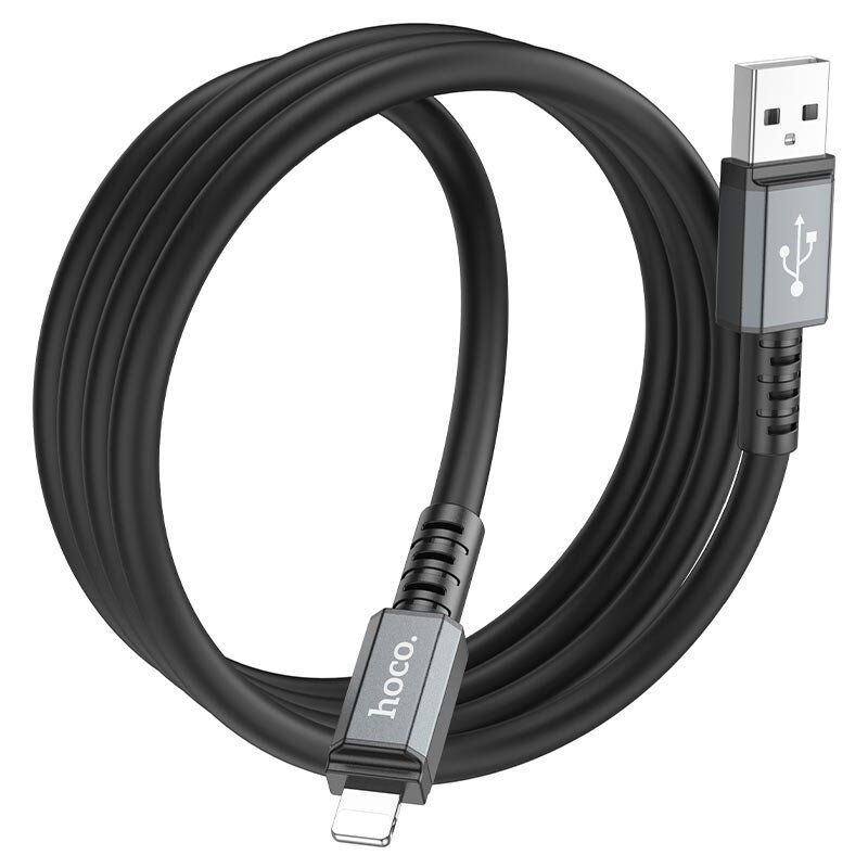 USB кабель HOCO X85 USB - Lightning 1метр, чорний USB кабель HOCO X85 USB - Lightning 1метр, чорний