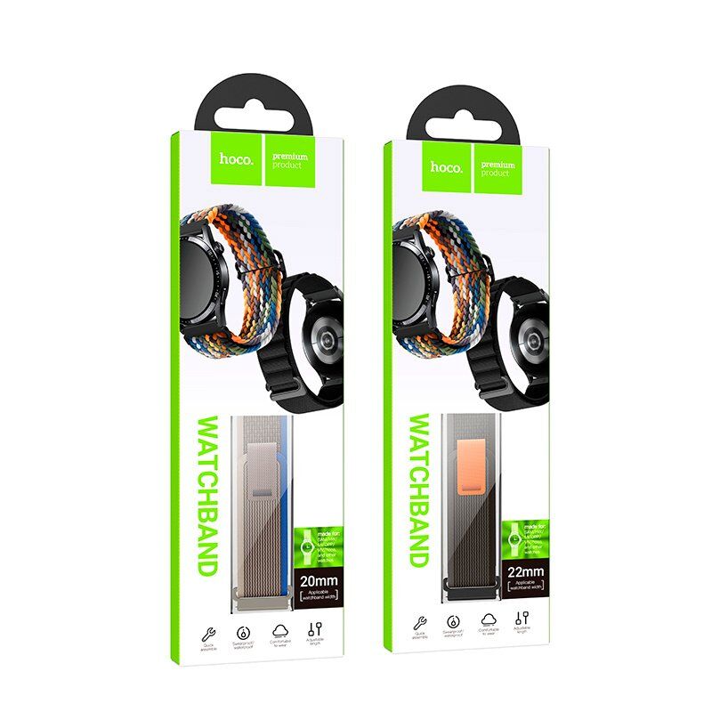 Ремінець HOCO WH05 Alpine Loop тканинний для годинника 22мм