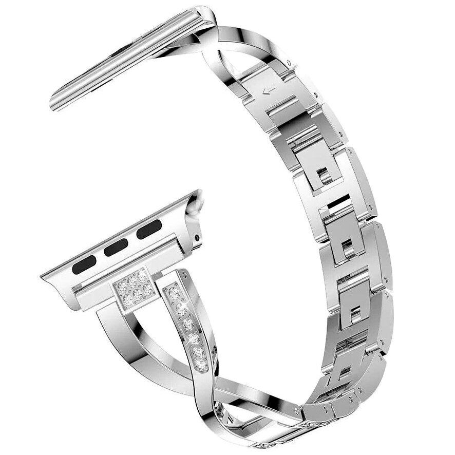 Ремінець металевий стрази SMART BUCKLE X APPLE WATCH 42мм | 44мм | 45мм | 49мм Ремінець металевий стрази SMART BUCKLE X APPLE WATCH 42мм | 44мм | 45мм | 49мм