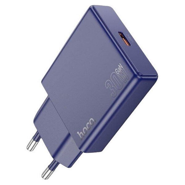 Мережевий зарядний пристрій HOCO N44 TYPE-C PD 30W, СИНІЙ