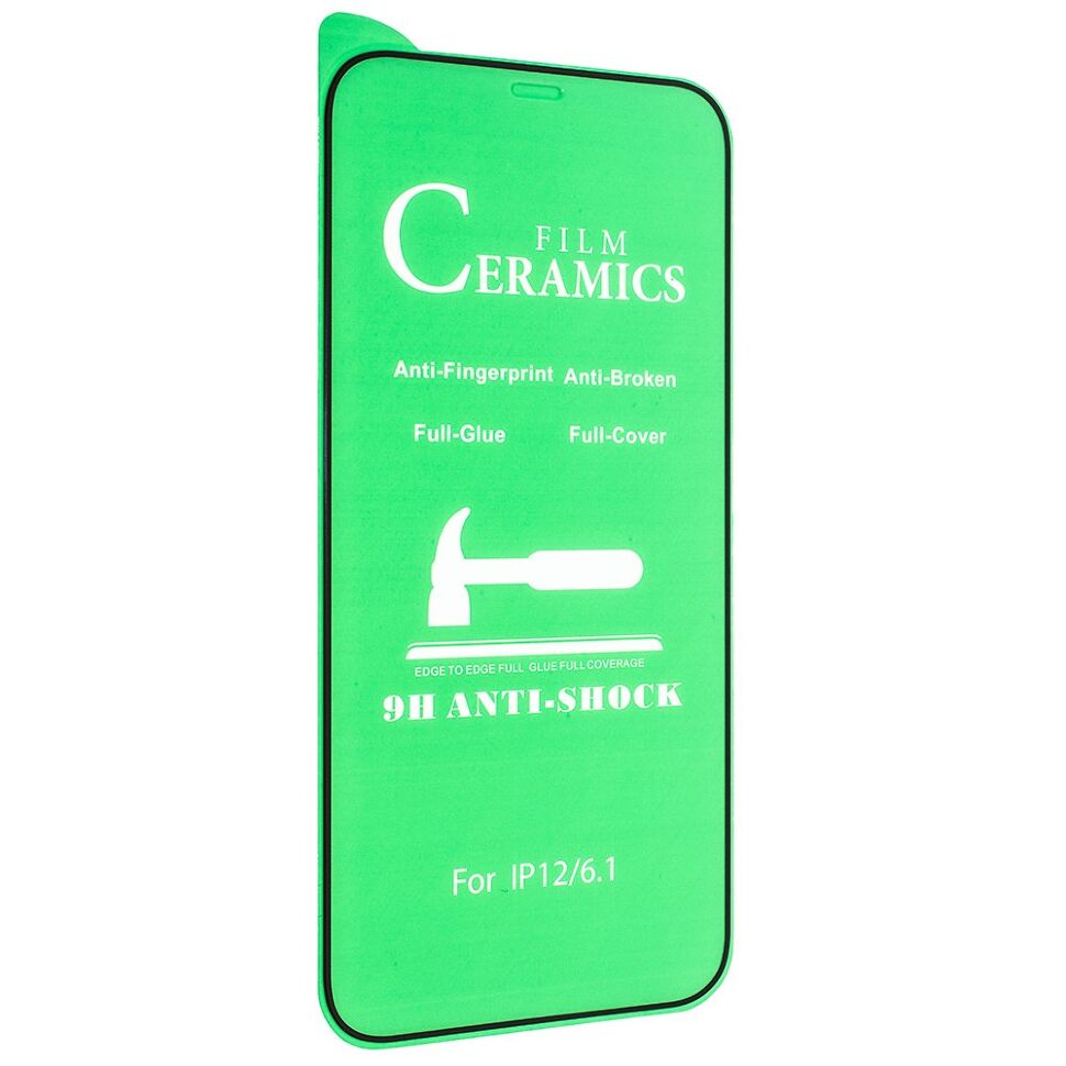 CERAMICS FILM ANTI-SHOCK APPLE iPhone 12 / 12 PRO 6,1" ЧОРНИЙ