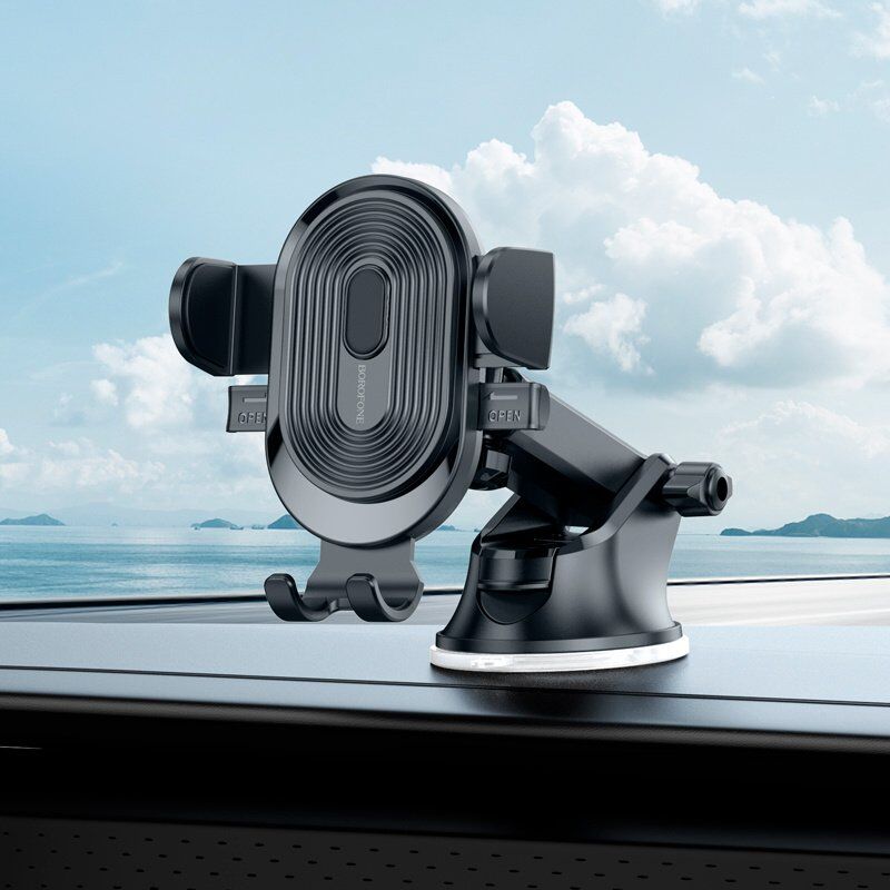 Автомобільний тримач BOROFONE BH85 Experience клейка присоска - утримувач з кнопкою Автомобільний тримач BOROFONE BH85 Experience клейка присоска - утримувач з кнопкою