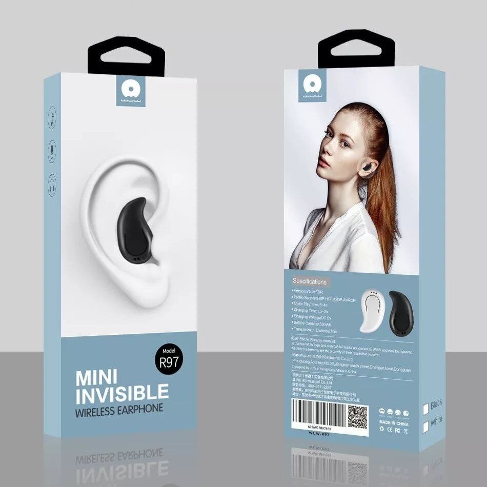 Бездротова Bluetooth гарнітура WUW R97 чорний