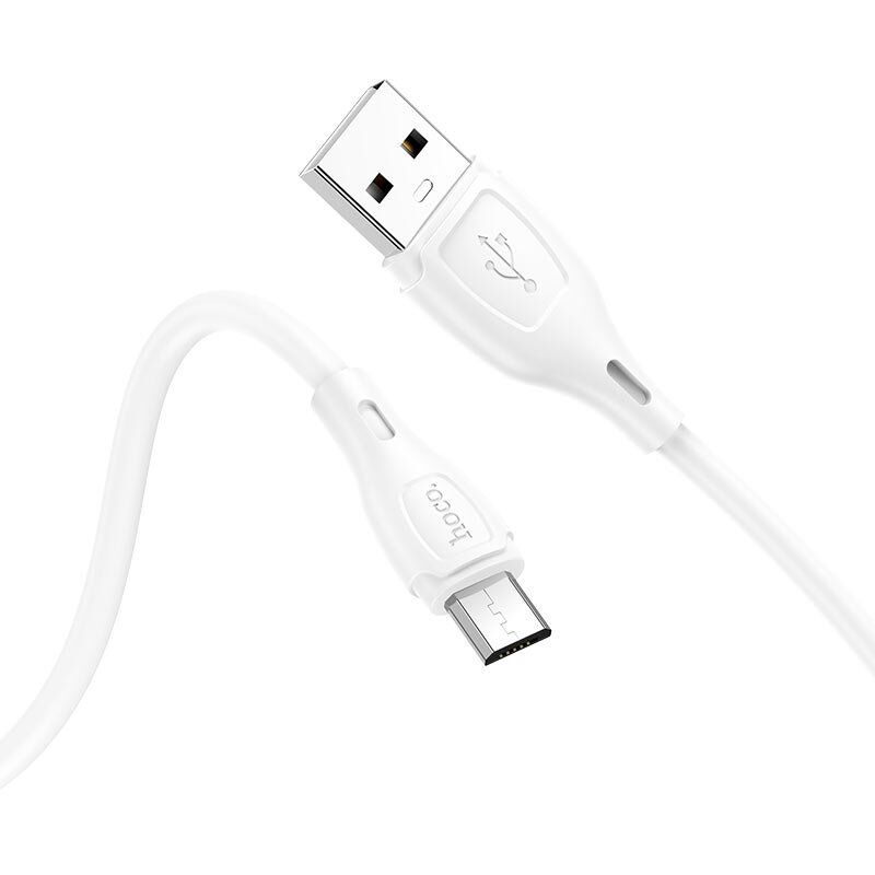 USB кабель HOCO X61 USB - micro USB 2.4A 1 метр, білий USB кабель HOCO X61 USB - micro USB 2.4A 1 метр, білий