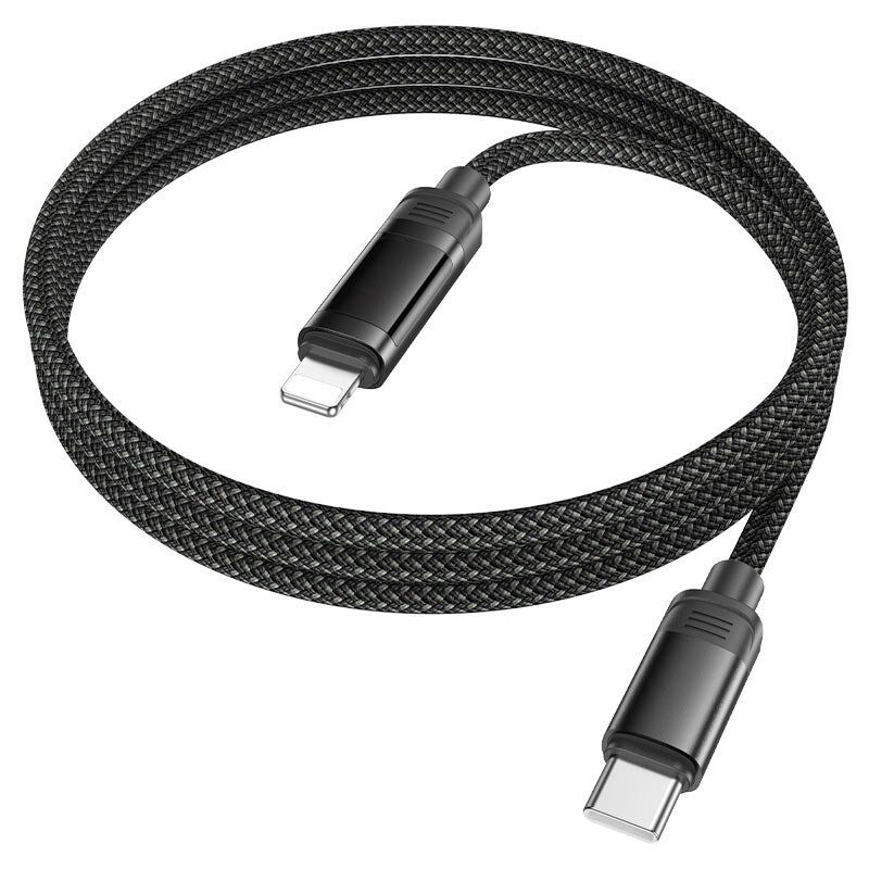 USB-C кабель HOCO U126 Type-C - Lightning, ЧОРНИЙ USB-C кабель HOCO U126 Type-C - Lightning, ЧОРНИЙ