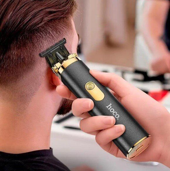 Електрична машинка для стрижки HOCO HP22 з ретро-гравіруванням, ЧОРНИЙ Електрична машинка для стрижки HOCO HP22 з ретро-гравіруванням, ЧОРНИЙ