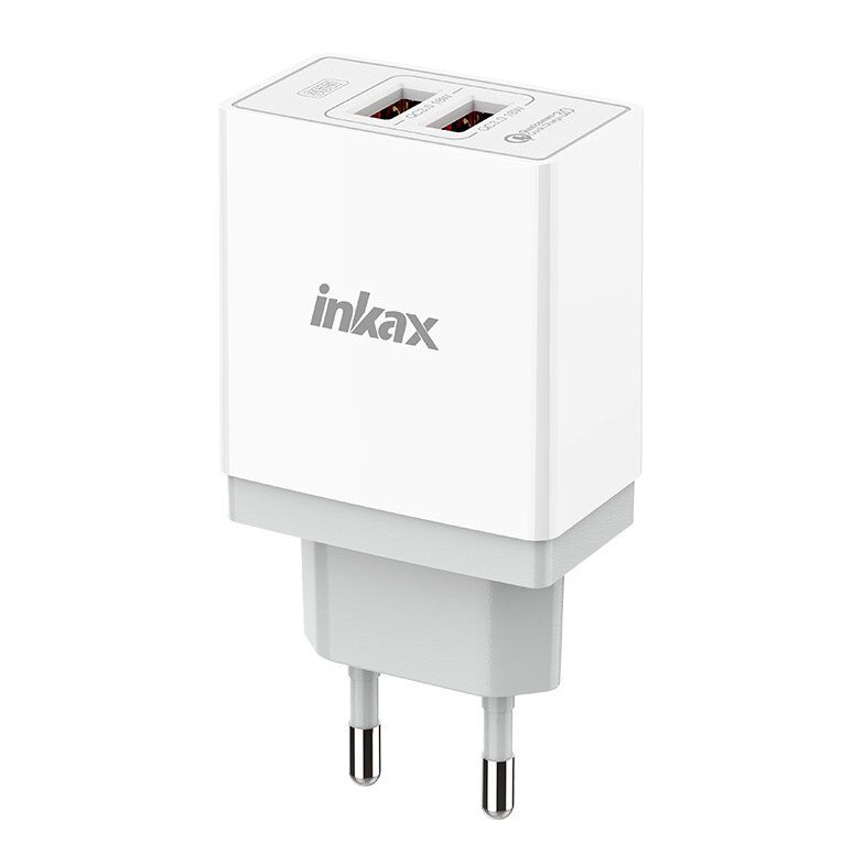 Мережевий зарядний пристрій INKAX CD-130 2 USB | QC 3.0 | 36W Мережевий зарядний пристрій INKAX CD-130 2 USB | QC 3.0 | 36W
