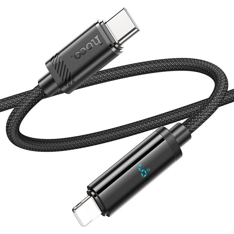 USB-C кабель HOCO U127 Type-C - Lightning чорний USB-C кабель HOCO U127 Type-C - Lightning чорний
