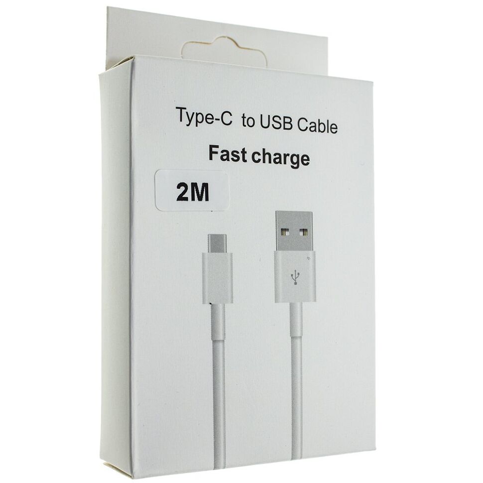 Кабель HIGH COPY USB - Type-C 2 MЕТРА 2 Am в упаковці