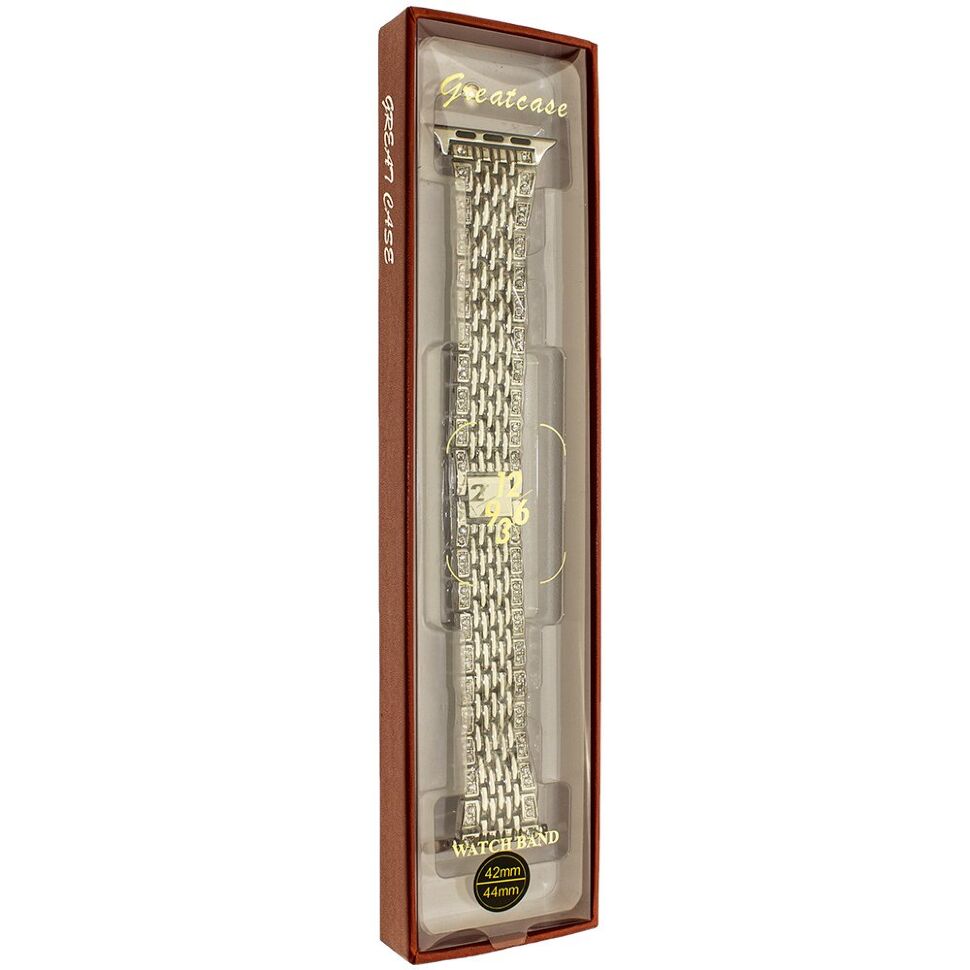 Ремінець металевий 7-LINE Metal СТРАЗ APPLE WATCH 42мм | 44мм | 45мм | 49мм №3 Ремінець металевий 7-LINE Metal СТРАЗ APPLE WATCH 42мм | 44мм | 45мм | 49мм №3