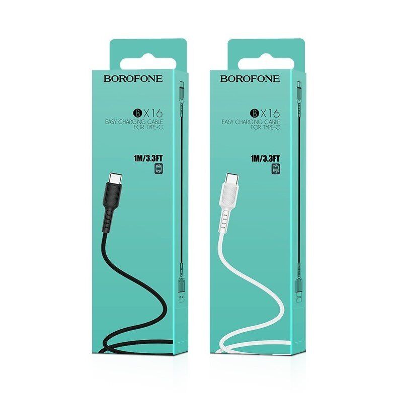 USB кабель BOROFONE BX16 Easy charging USB - Type-C ЧОРНИЙ USB кабель BOROFONE BX16 Easy charging USB - Type-C ЧОРНИЙ